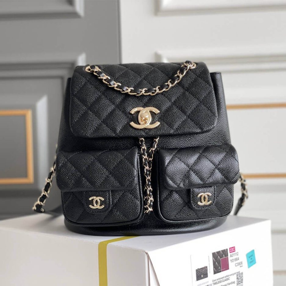 Ch*el caviar backpack