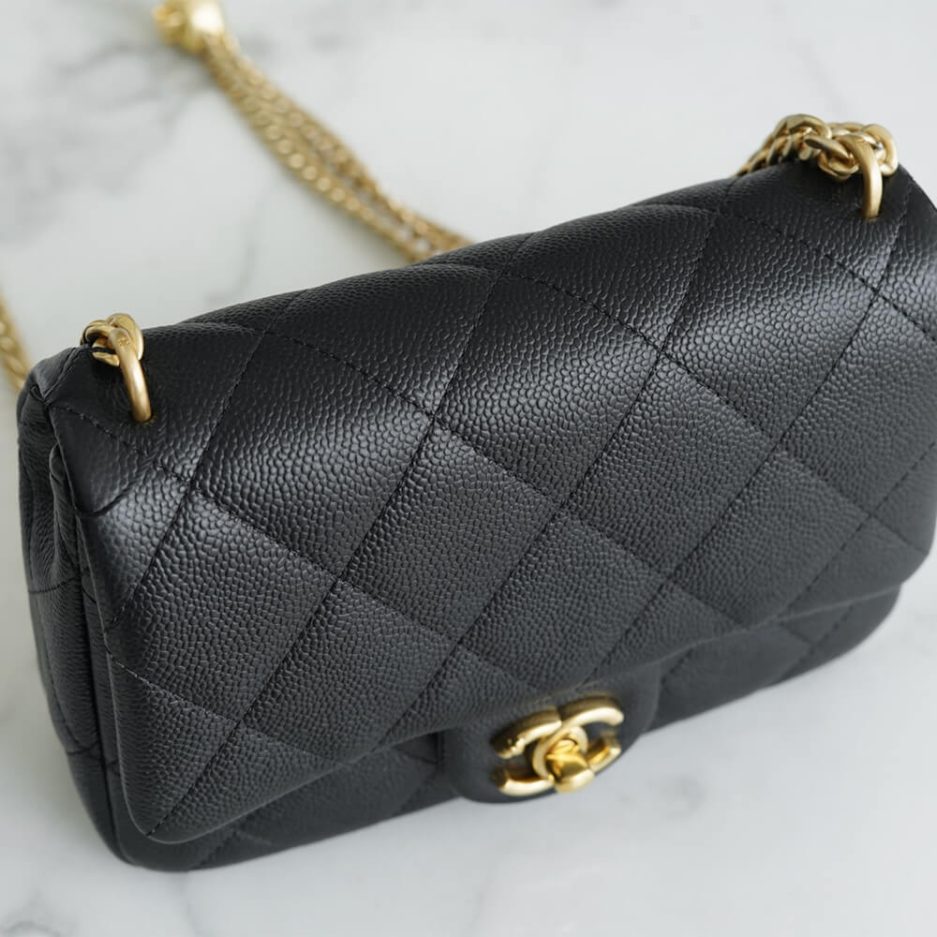 Ch*el love gold ball chain shoulder bag