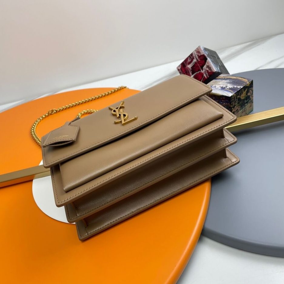 YSL sunset medium leather shoulder bag