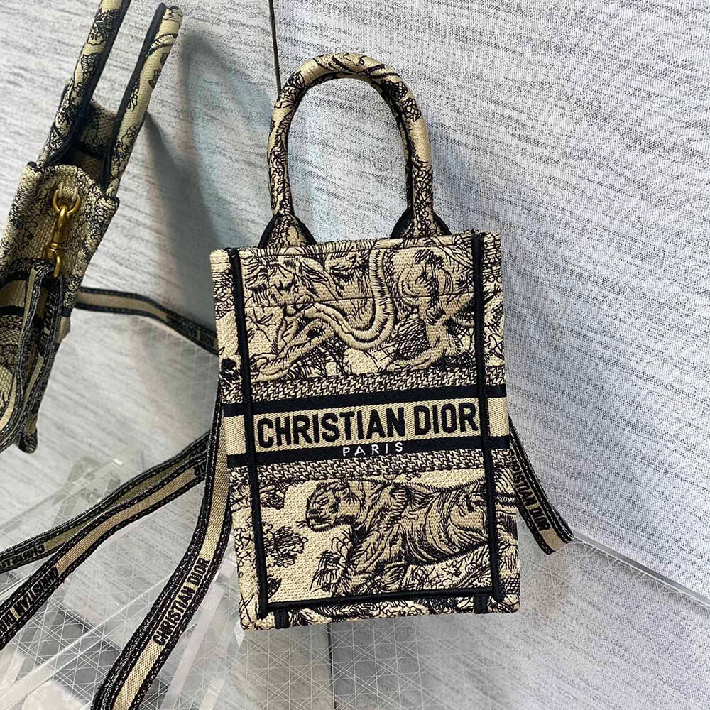mini vertical D*or book tote