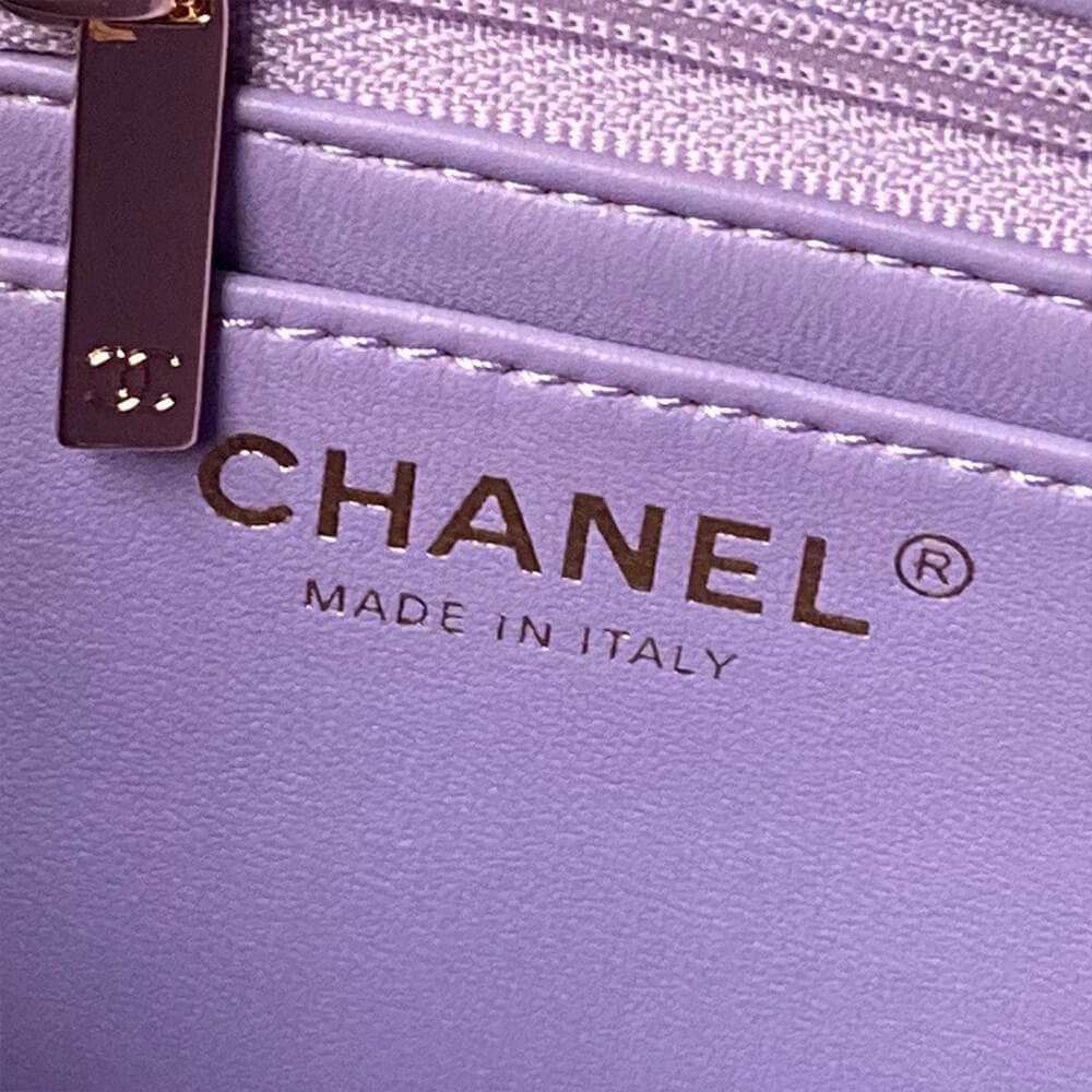 Ch*el mini flap bag with top handle