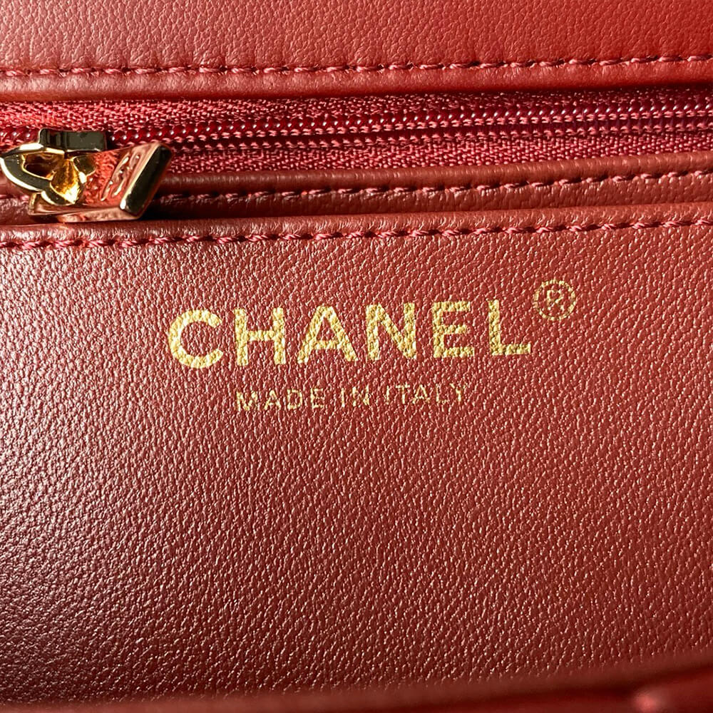 Ch*el mini flap bag with top handle