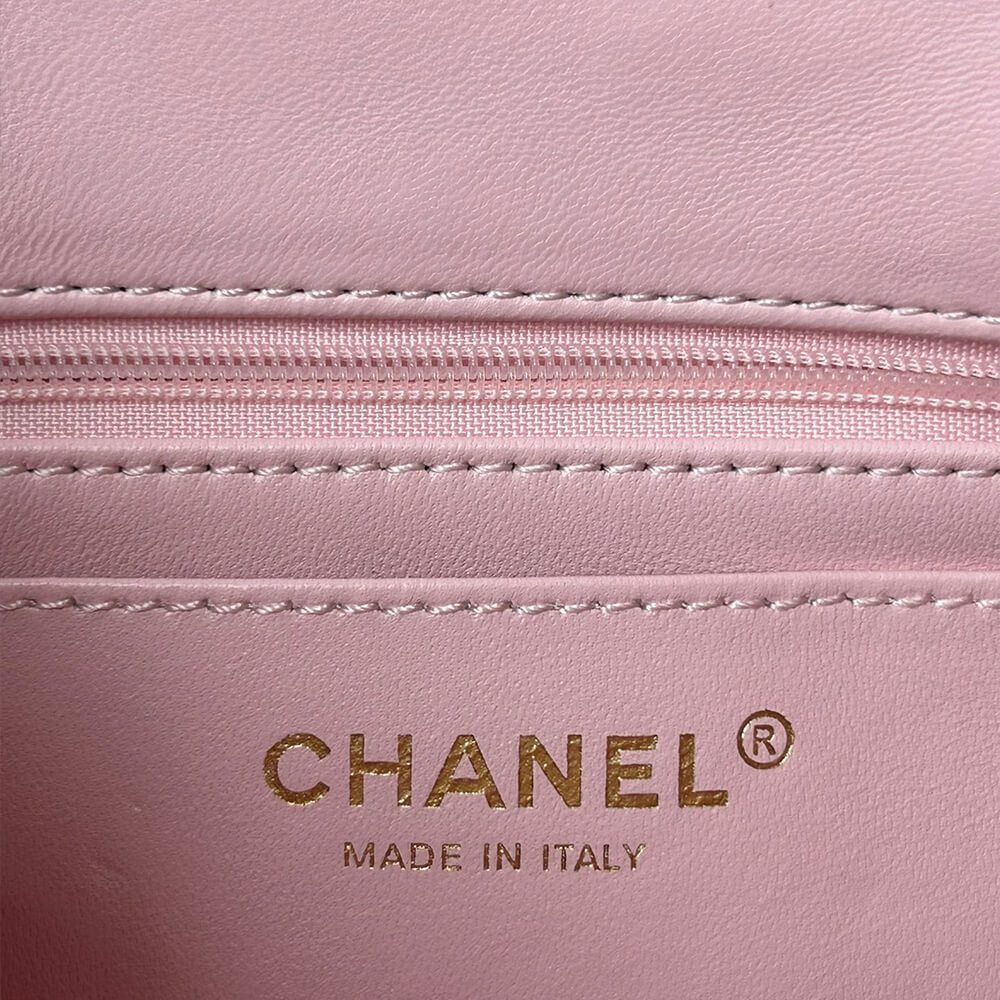 Ch*el mini classic handbag with top handle