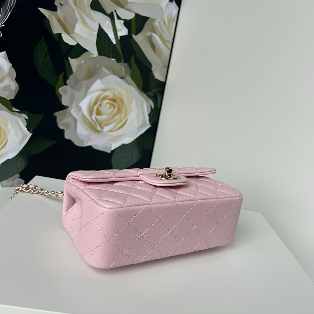 Ch*el mini classic handbag with top handle